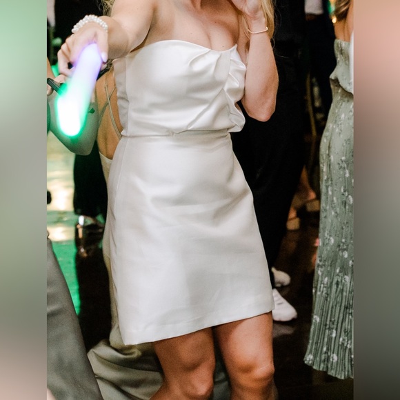 Lela Rose Bridal Ivory Mini Dress - Picture 7 of 7